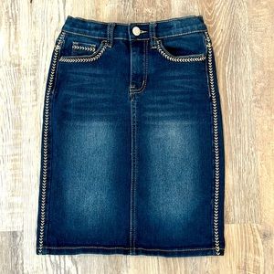 Rock kids denim skirt🩷